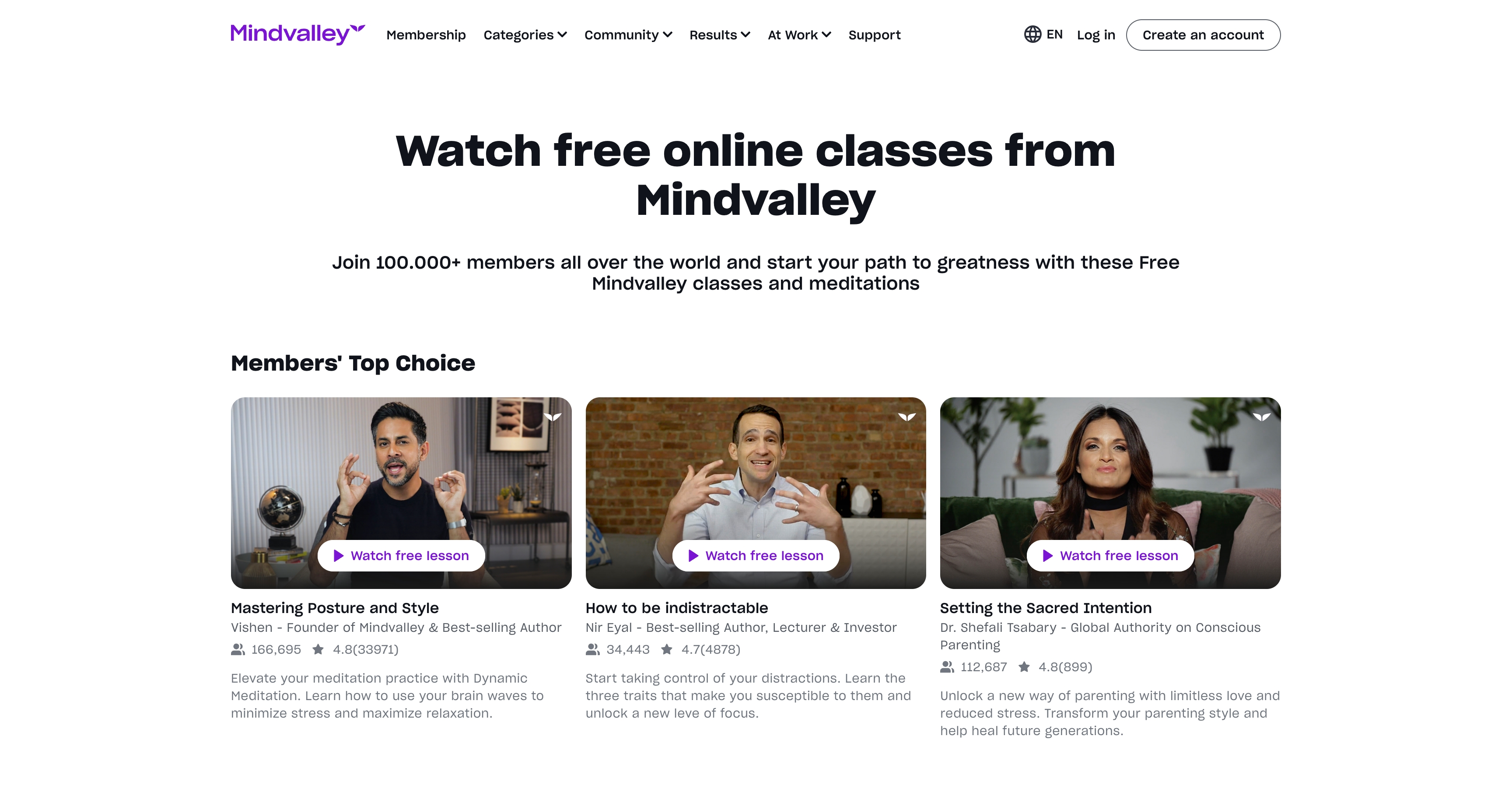 Mindvalley Free Courses